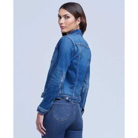 L'AGENCE Celine Jacket Authentique Distressed Size XS - Picture 3 of 14